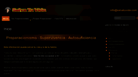 What Salvatuvida.com website looked like in 2016 (7 years ago)