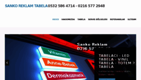 What Sankoreklam.com website looked like in 2016 (7 years ago)