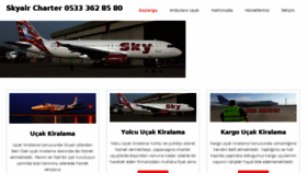 What Skyaircharter.com website looked like in 2016 (7 years ago)