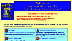What Safetyrazors.net website looked like in 2016 (7 years ago)