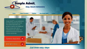 What Simpleadmit.com website looked like in 2016 (7 years ago)