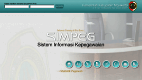 What Simpeg.mojokertokab.go.id website looked like in 2016 (7 years ago)