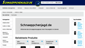 What Schnaeppchenjagd.de website looked like in 2016 (7 years ago)