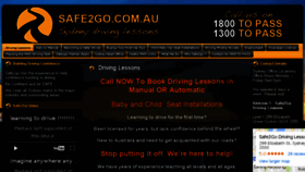 What Safe2go.com.au website looked like in 2016 (7 years ago)
