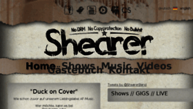 What Shearer.de website looked like in 2016 (7 years ago)