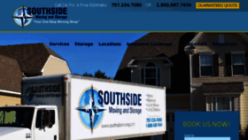 What Southsidemoving.com website looked like in 2016 (7 years ago)