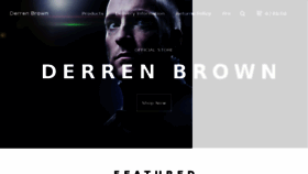 What Store.derrenbrown.co.uk website looked like in 2016 (7 years ago)