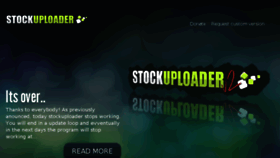 What Stockuploader.com website looked like in 2016 (7 years ago)