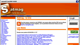 What Satmag.fr website looked like in 2016 (7 years ago)