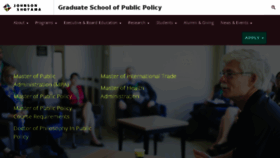 What Schoolofpublicpolicy.sk.ca website looked like in 2016 (7 years ago)