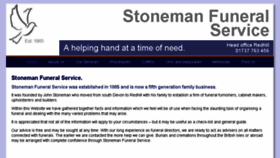 What Stonemanfunerals.co.uk website looked like in 2016 (7 years ago)