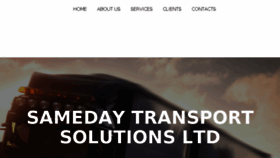 What Samedaytransport.net website looked like in 2016 (7 years ago)