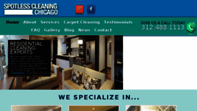 What Spotlesscleaningchicago.com website looked like in 2016 (7 years ago)
