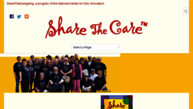 What Sharethecare.org website looked like in 2016 (7 years ago)