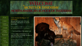 What Secretsoftaxidermy.com website looked like in 2016 (7 years ago)