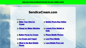 What Sendicecream.com website looked like in 2016 (7 years ago)