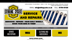 What Stirlingcycles.co.uk website looked like in 2016 (7 years ago)