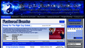 What Spiritualevents.com website looked like in 2016 (7 years ago)