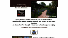 What Stagecoachbedandbreakfast.com website looked like in 2016 (7 years ago)