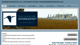 What Savannahriverkeeper.org website looked like in 2016 (7 years ago)