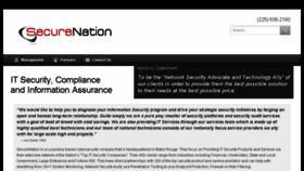 What Securenation.net website looked like in 2016 (9 years ago)