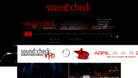 What Soundcheck.com.mx website looked like in 2016 (7 years ago)