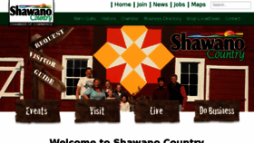 What Shawanocountry.com website looked like in 2016 (7 years ago)