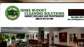 What Shirebudgetcleaningsolutions.com.au website looked like in 2016 (7 years ago)