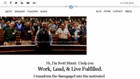 What Scottmautz.com website looked like in 2016 (7 years ago)