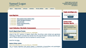 What Samuellogan.com website looked like in 2016 (7 years ago)