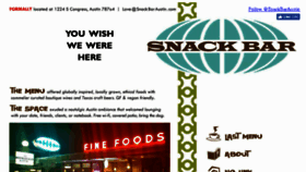 What Snackbaraustin.com website looked like in 2016 (7 years ago)