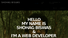What Shohag.me website looked like in 2016 (7 years ago)