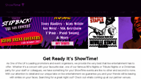 What Showtimelive.co.uk website looked like in 2016 (7 years ago)