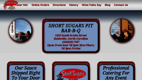 What Shortsugarsbar-b-q.com website looked like in 2016 (7 years ago)