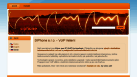 What Siphone.sk website looked like in 2016 (7 years ago)
