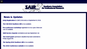 What Sair.org website looked like in 2016 (7 years ago)