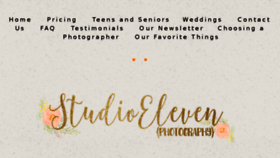 What Studioelevenphoto.com website looked like in 2016 (7 years ago)