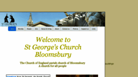 What Stgeorgesbloomsbury.org.uk website looked like in 2016 (7 years ago)