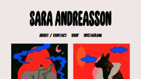 What Saraandreasson.se website looked like in 2016 (7 years ago)