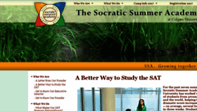 What Socraticsummeracademy.com website looked like in 2016 (7 years ago)