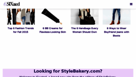 What Stylebakerybeauty.com website looked like in 2016 (7 years ago)