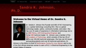 What Sandrakjohnson.com website looked like in 2016 (7 years ago)