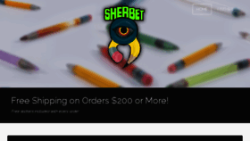 What Sherbetglass.com website looked like in 2016 (7 years ago)
