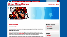 What Supermariogames.biz website looked like in 2016 (7 years ago)