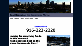 What Sacramentoboatrentals.com website looked like in 2016 (7 years ago)