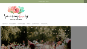 What Spreadinglovely.com website looked like in 2016 (7 years ago)