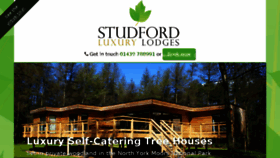 What Studfordluxurylodges.com website looked like in 2016 (7 years ago)