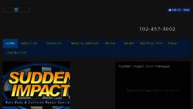 What Suddenimpactauto.com website looked like in 2016 (7 years ago)