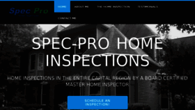 What Spec-pro-inspect.com website looked like in 2016 (7 years ago)