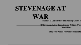 What Stevenageatwar.com website looked like in 2016 (7 years ago)